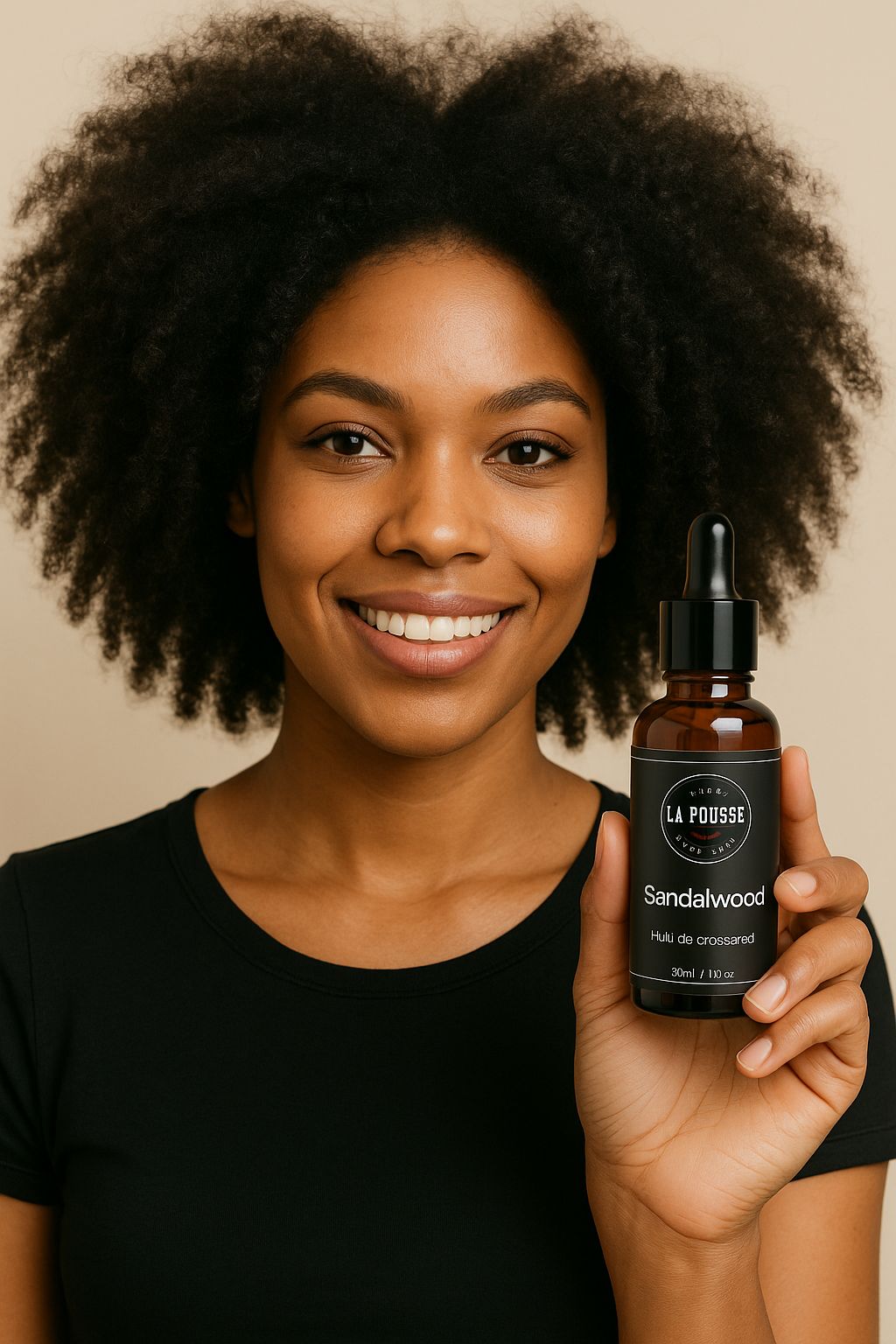 Huile de soin naturelle pour Barbe La Pousse