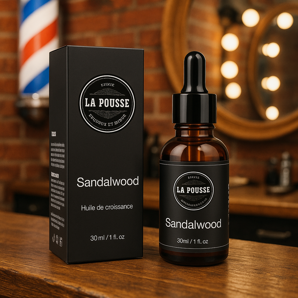 Huile de soin naturelle pour Barbe La Pousse
