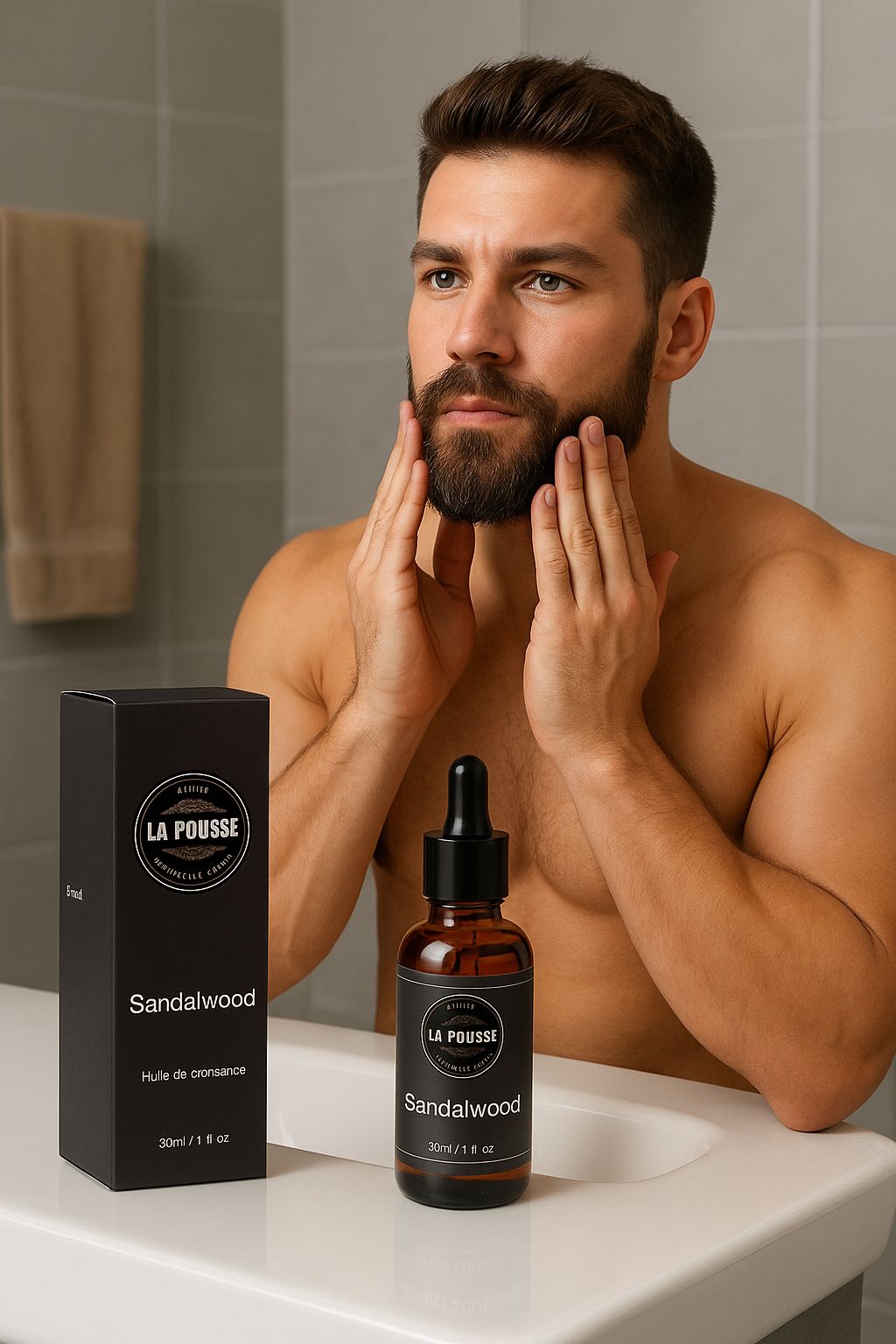 Kit de soin naturelle pour Barbe La Pousse